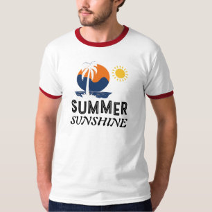 Sommardesign med solsken t shirt