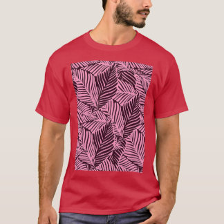 Sommardjungel med exotisk växt mönster t shirt