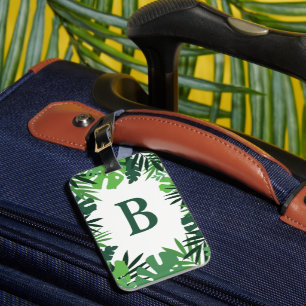 Sommardjungel, tropiska handflatan monstera löv mo bagagebricka