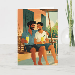 Sommardricks på verandan-kort kort