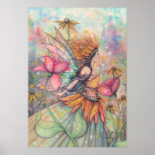 Sommardrottning Sagokonstaffisch av Molly Harrison Poster