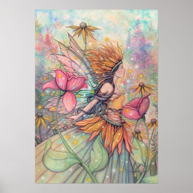 Sommardrottning Sagokonstaffisch av Molly Harrison Poster (Framsidan)