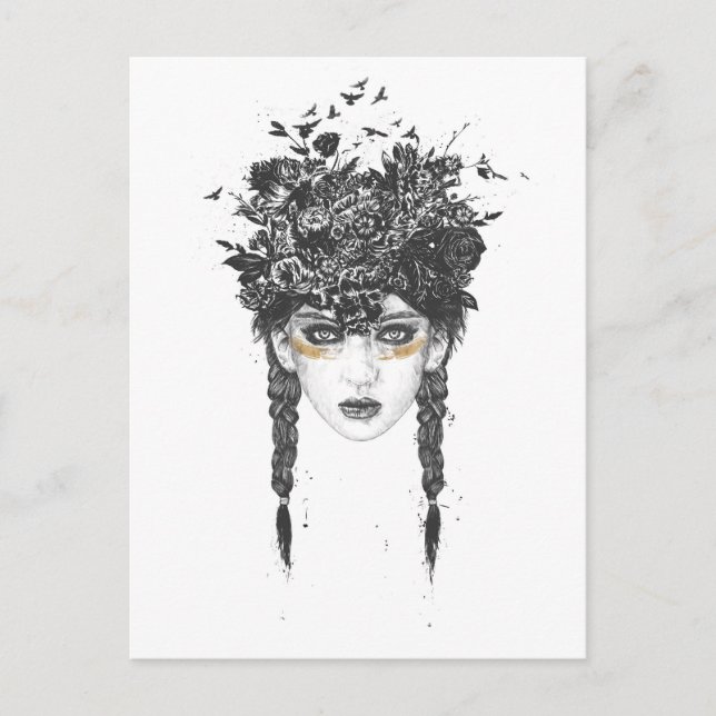 Sommardrottning Vykort (Framsida)