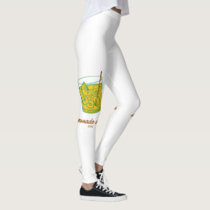 Sommardrycksformar för flickor leggings