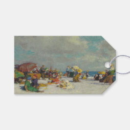 Sommareftermiddag på stranden (av E.H. Potthast) Presentetikett