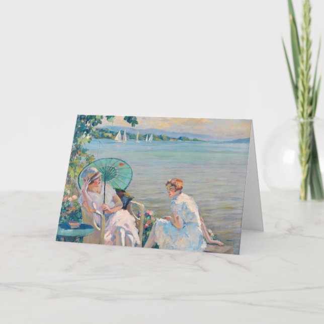 Sommareftermiddagen vid Sjö | Edward Cucuel Kort (Framsida)