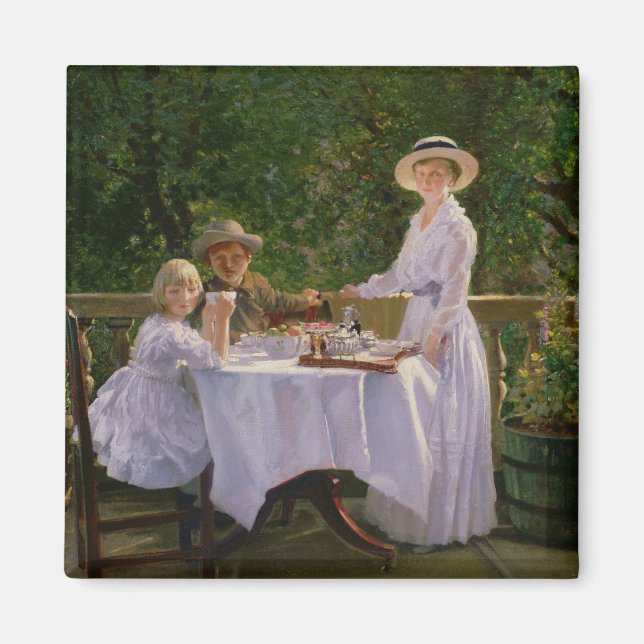 Sommareftermiddagstea Magnet (Framsidan)