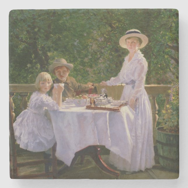 SommareftermiddagTea Stenunderlägg (Framsidan)