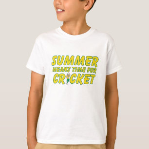 Sommarelak Time för syrsagult och grönt T-shirt