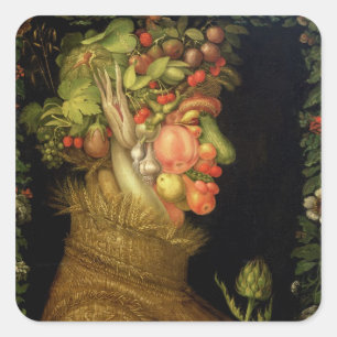 Sommaren, 1573 fyrkantigt klistermärke