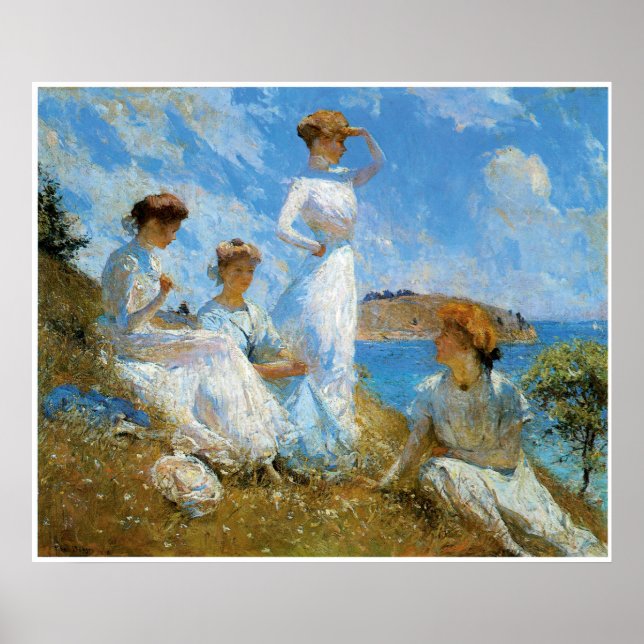 Sommaren, 1909 Frank Weston Benson Poster (Framsidan)