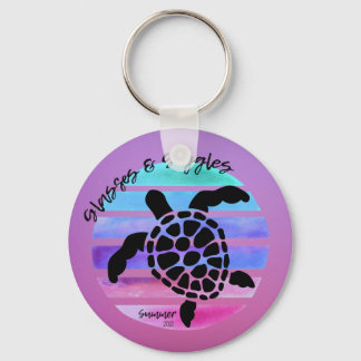 Sommaren 2021 Turtle Keychain Nyckelring