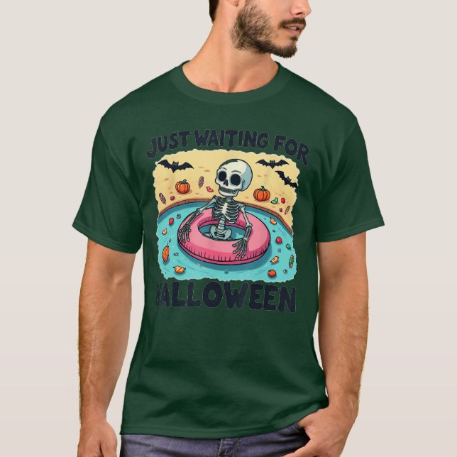 Sommaren 2025: Spooky Skeleton väntar bara på T Shirt (Framsida)