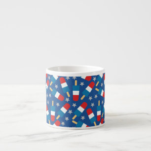 Sommaren 4 juli Patriotic Popsicles Espressomugg