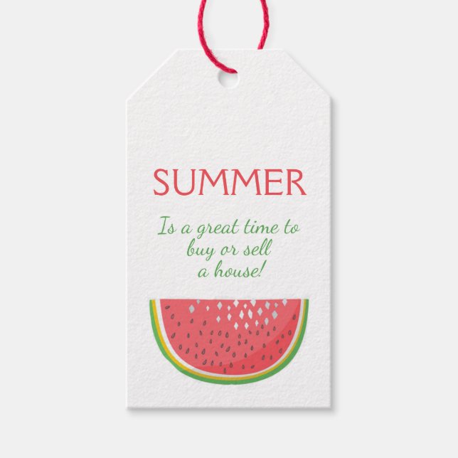 Sommaren är en söt tid att sälja ett hus presentetikett (Framsidan)