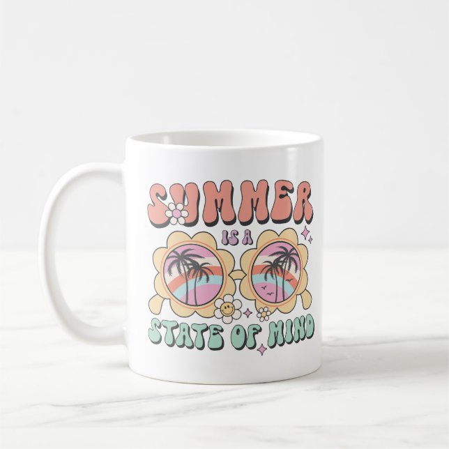 Sommaren är ett sinnestillstånd kaffemugg (Vänster)