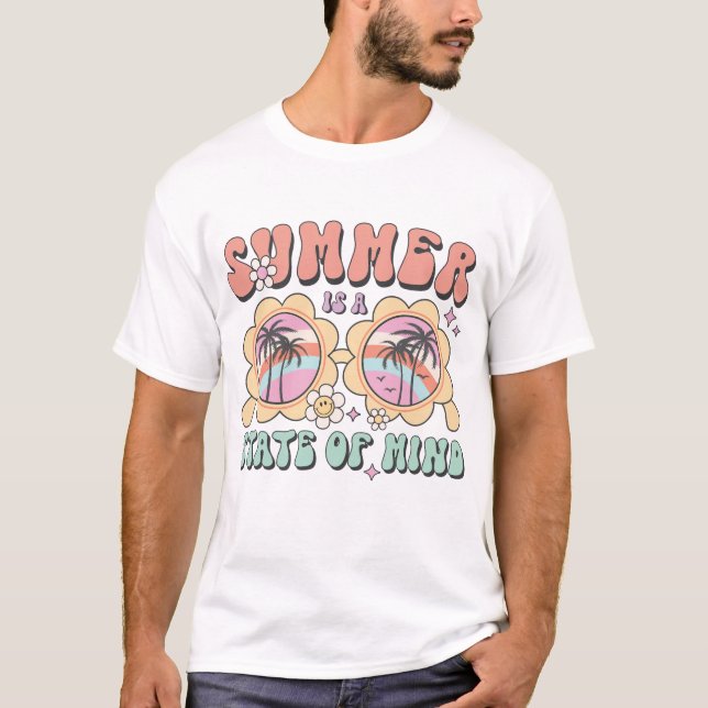 Sommaren är ett sinnestillstånd t shirt (Framsida)