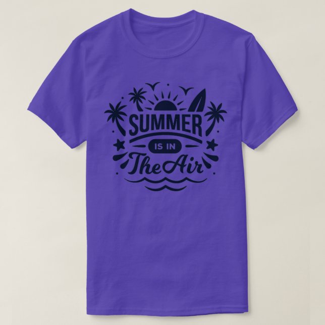 Sommaren är i Luft Summertime Vacation TShirt T Shirt (Design framsida)