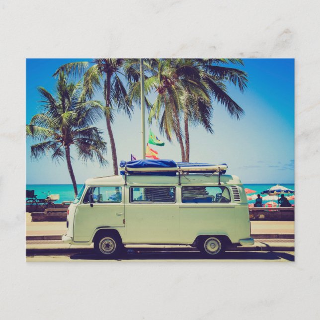 Sommaren är resesäsong vykort (Framsida)