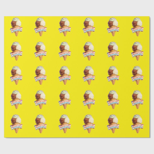 Sommaren är till för Glass Presentpapper (Platt)