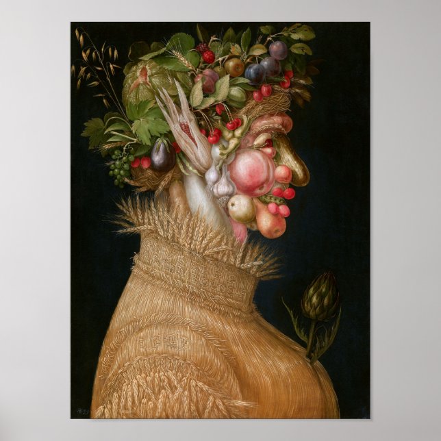 Sommaren, Arcimboldo Poster (Framsidan)