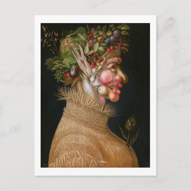 Sommaren, Arcimboldo Vykort (Framsida)