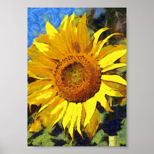 Sommaren av solblommor, konstgjord Stil Poster (Framsidan)