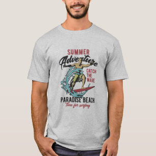 Sommaren Äventyr fångade vågen T Shirt