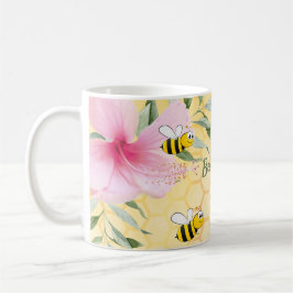 Sommaren Be Lycklig humla, gult honeycomb Kaffemugg