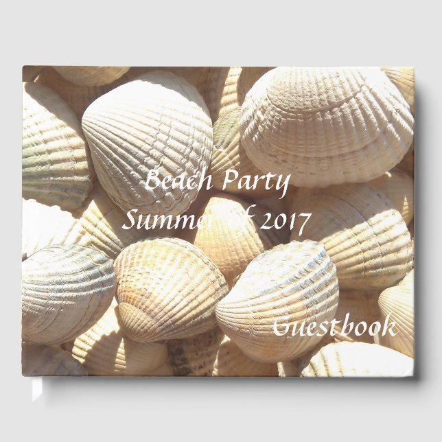 Sommaren Beach Party 2017 Tropiska Snäckor Gästböcker (Framsida)