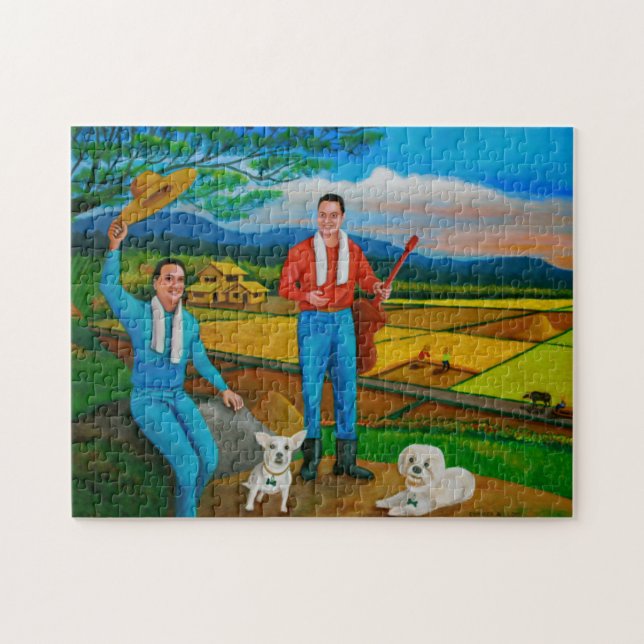 Sommaren beskådar pussel (Horisontell)