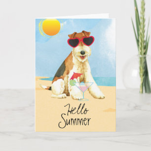 Sommaren binder foxterrier kort