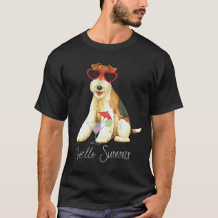Sommaren binder foxterrier t shirt