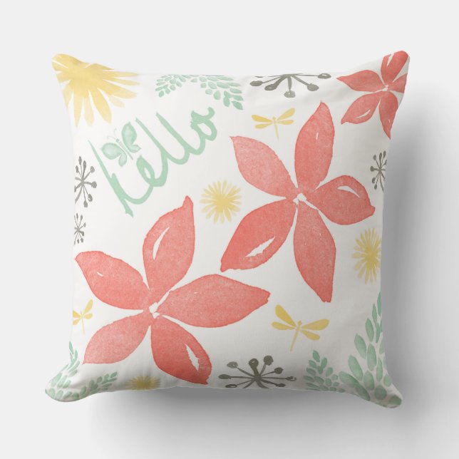 Sommaren blommar, och reklamblad kudder kudde (Framsida)