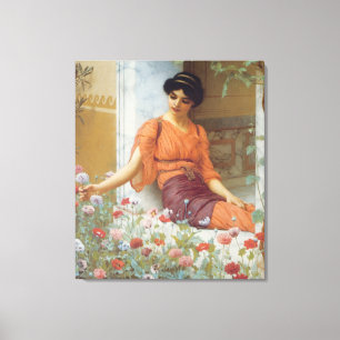 Sommaren blommar vid John William Godward slågen Canvastryck