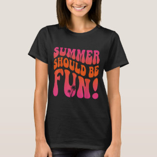 Sommaren Borde Vara Kul Sommarsemester Strandresa T Shirt