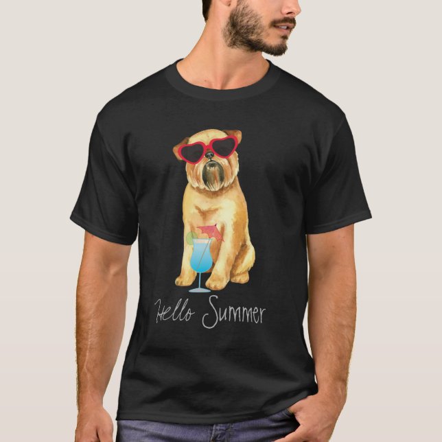 Sommaren Bryssel Griffon T Shirt (Framsida)
