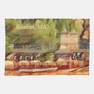 Sommaren för Boston svanfartyg filtrerar Kökshandduk
