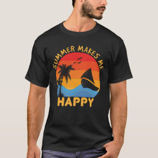 Sommaren gör att jag Lycklig Coola Beach Vacation  T Shirt