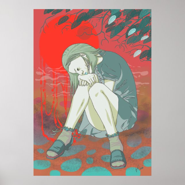 Sommaren gör mig blå poster (Framsidan)