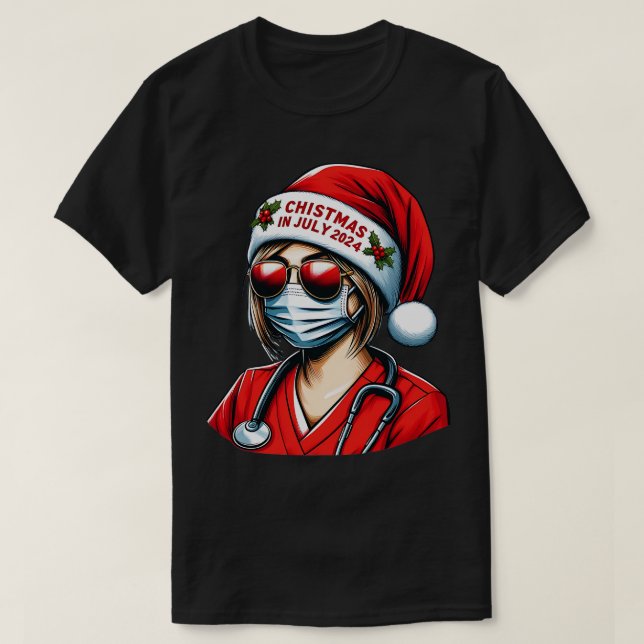 Sommaren Healer Nurses Tropical jul 2024 Tee (Design framsida)