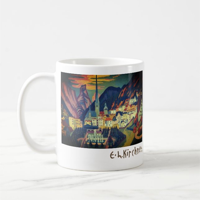Sommaren i Davos av E.L. Kirchener (1925) Kaffemugg (Vänster)
