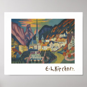 Sommaren i Davos av E.L. Kirchener (1925) Poster
