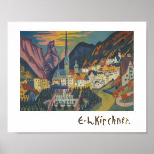 Sommaren i Davos av E.L. Kirchener (1925) Poster