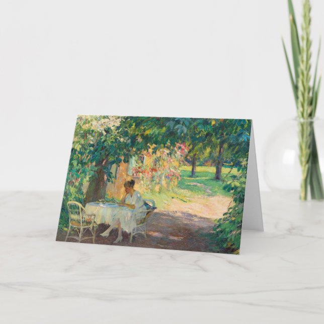 Sommaren i Garden | Edward Cucuel Kort (Framsida)