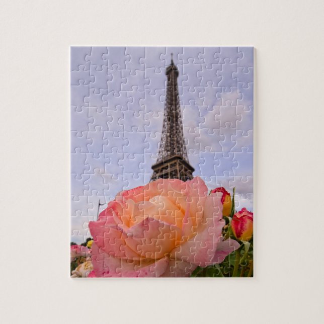 Sommaren i Paris - Eiffel Torn - 8 x 10 - 110 pcs. Pussel (Vertikal)