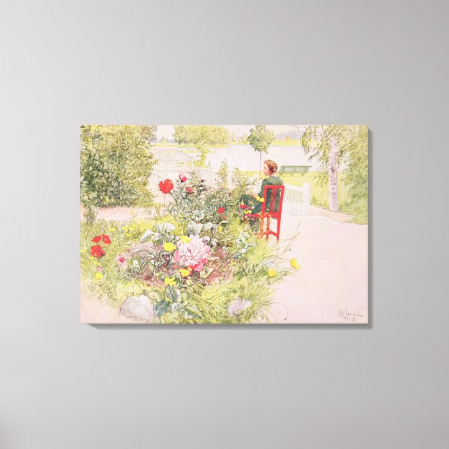 Sommaren i Sundborn 1913, från en kommersiell prin Canvastryck (Framsida)