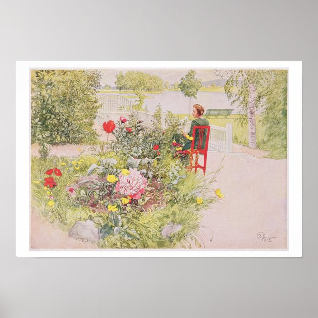 Sommaren i Sundborn 1913, från en kommersiell prin Poster (Framsidan)