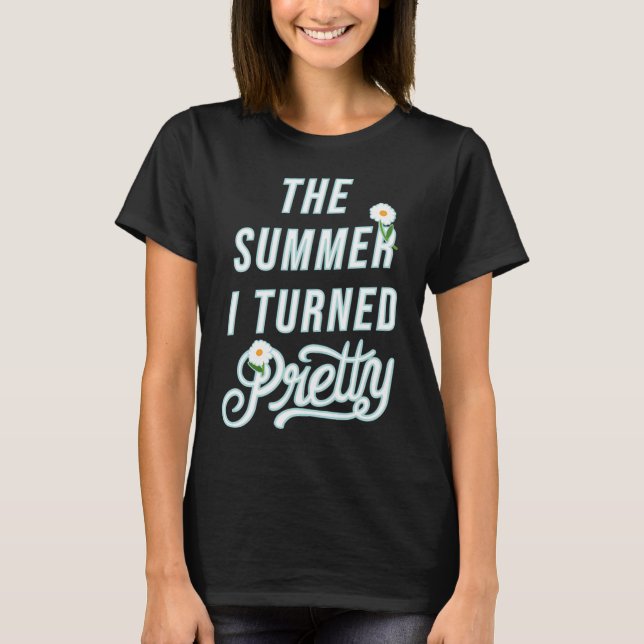 Sommaren jag blev vacker t shirt (Framsida)
