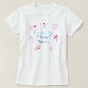 Sommaren jag fyllde tretton Seashells Beach T Shirt